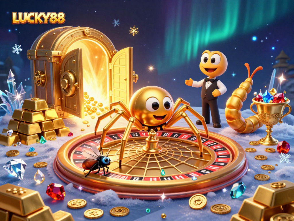 LUCKY88 offers a thrilling casino experience with a vibrant roulette scene and betting action.