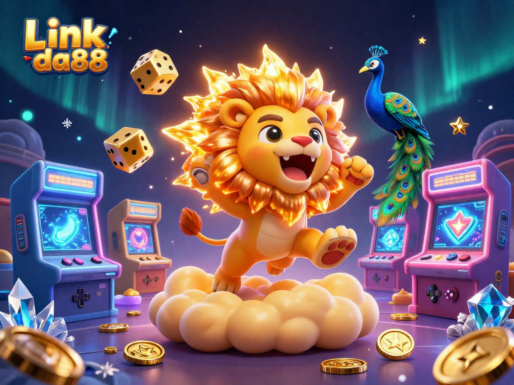 Join the excitement at Link da88 with vibrant casino games and thrilling golden elements.