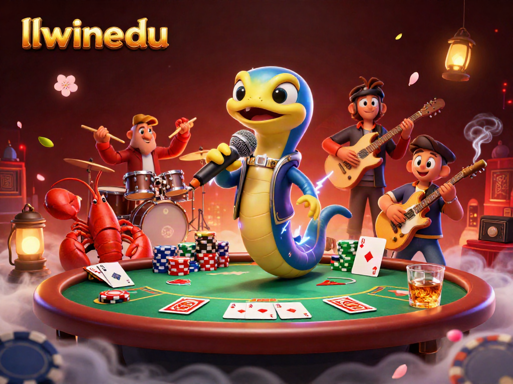 Experience thrilling gameplay at llwinedu's underwater casino with vibrant playing characters and rich gambling elements.